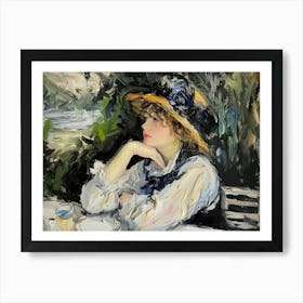 Contemporary Artwork Inspired By Edouard Manet 2 Art Print