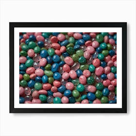 Colorful Beads Art Print