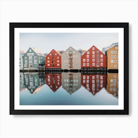 Norway Canal Homes Art Print