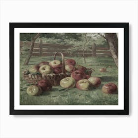 Apples In A Basket Art Print