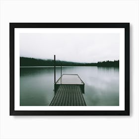 Moody Lake Dock Art Print