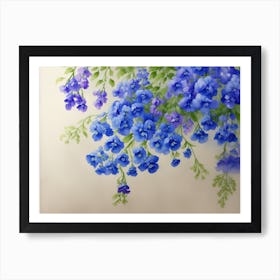 Delphiniums Art Print