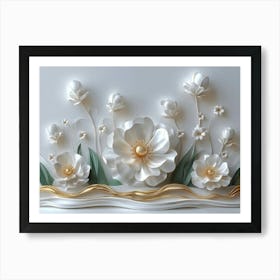 Paper Flowers 64 Art Print