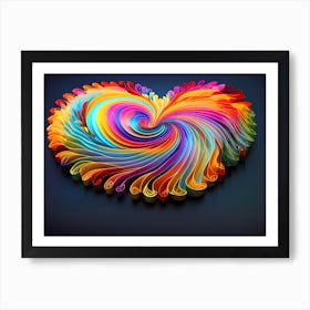 Colorful Heart Art Print