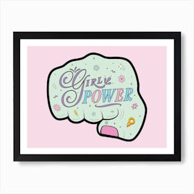 Girl Power Feminist Quote Affiche