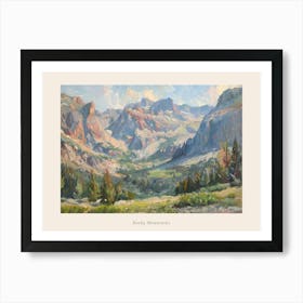 Western Landscapes Rocky Mountains 3 Poster Art Print