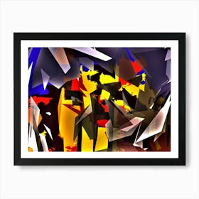 War Brokes Window 2 Art Print