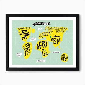 The World Map Art Print