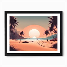 Vector Landscape 4 Art Print