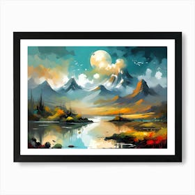 Mountain Landscape #1 Art Print