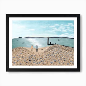 Beach Walking Art Print