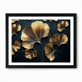 Ginko Leaves Art Print