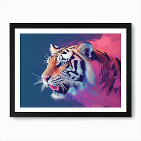 Tiger Animal Abstract 2 Art Print