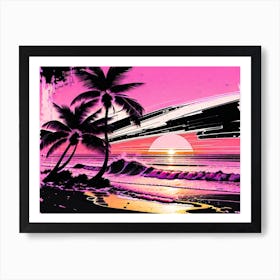 Pink Sunset 2 Art Print