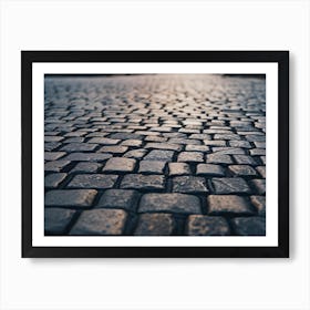 Cobblestone Street 3 Art Print