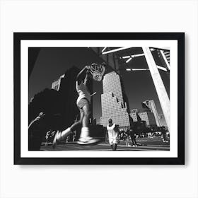 Dunking From The Series Metropolis Art Print