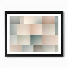 Abstract Background With Soft Gradients In Pastel Tones, Perfect For Design Projects Art Print