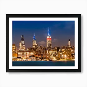 Impressive Midtown Manhattan Skyline With Little Island Art Print