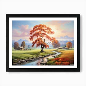 Autumn In The Valley Art Print