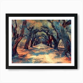 Olive Grove Metal Print Art Print