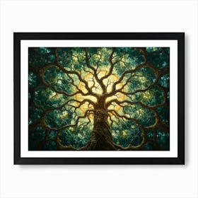 Tree Of Life William Morris Inspired Large Canvas Poster