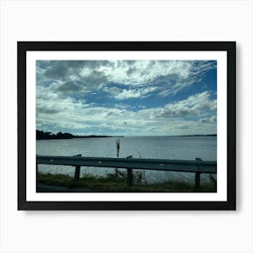 The Lake by the Interstate Art Print