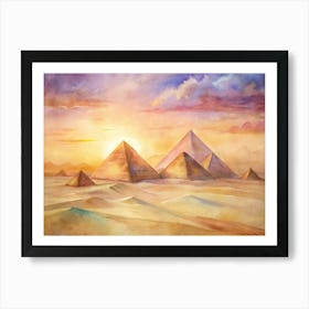 Egyptian Pyramids Art Print