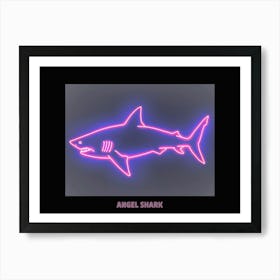 Neon Pink Magenta Angel Shark Poster 1 Art Print