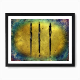 Tribal African Art Illustration In Painting Style 169 Art Print