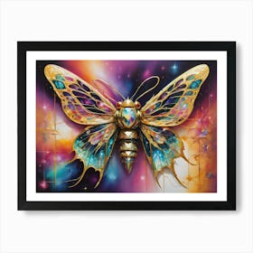 Butterfly In Space 1 Art Print