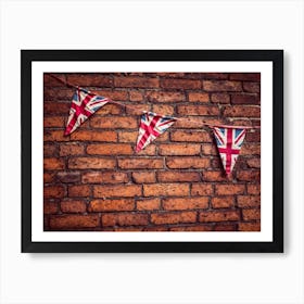 Union Jack British Flags Art Print