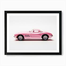 Toy Car 55 Corvette Pink Art Print