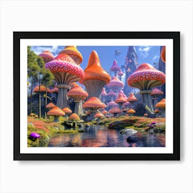 Mushroom Forest 2 Art Print