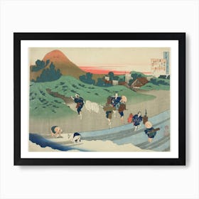 Poem By Jitō Tenno, Katsushika Hokusai Art Print