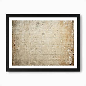 Ancient Stone Wallpaper Encompassing Clean Empty Sheetdoesnt Come Armed With Any Antecedents Set (3) Art Print