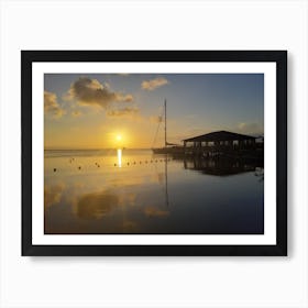 Sunset At The Beach Art Print