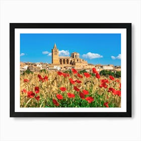 Mallorca Poppies In The Field Art Print