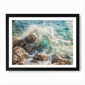 Ocean Crashing 6 Art Print