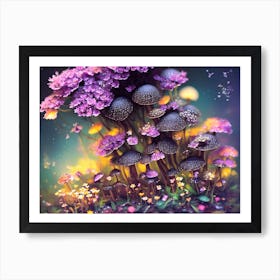 Mushroom Garden 1 1 Art Print