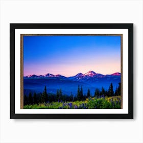 Sunset In The Mountains 23 Art Print