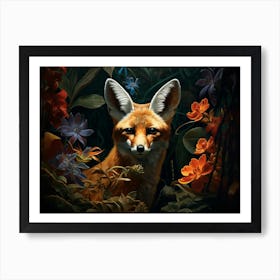 Gray Fox 3 Art Print