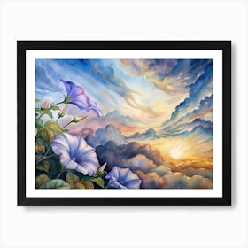 A Dramatic View Of Morning Glory Clouds Rolling Ac (1) Art Print