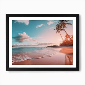 Sunset On The Beach 8 Art Print