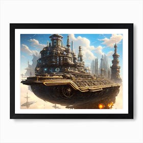 Futuristic City 15 Art Print