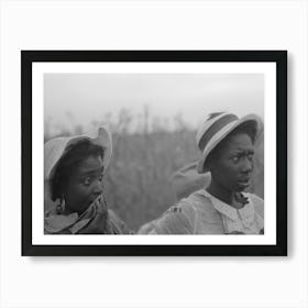 Laborers Employed In Picking Cotton At Lake Dick Project, Arkansas By Russell Lee Art Print