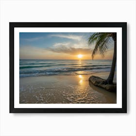 Default Beaches And The Sea It Gives A Sense Of Freshness And 2 Art Print