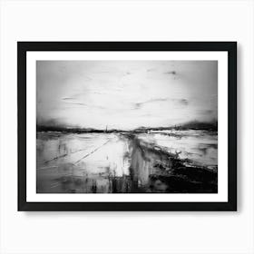 Landscape In Black And White Art Print