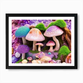 Mushroom Garden Art Print