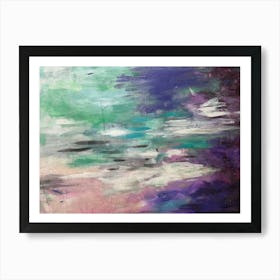 Water Reflections Abstrakt Painting Art Print