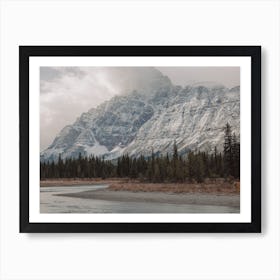 Snowy Mountain Creek Art Print